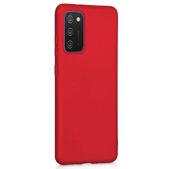 CaseUp Samsung Galaxy A02s Kılıf Matte Surface Kırmızı 2